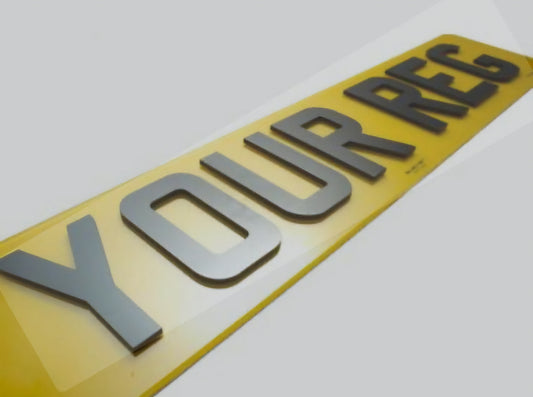 Personalised 3D Car Registration Plate - Coming soon